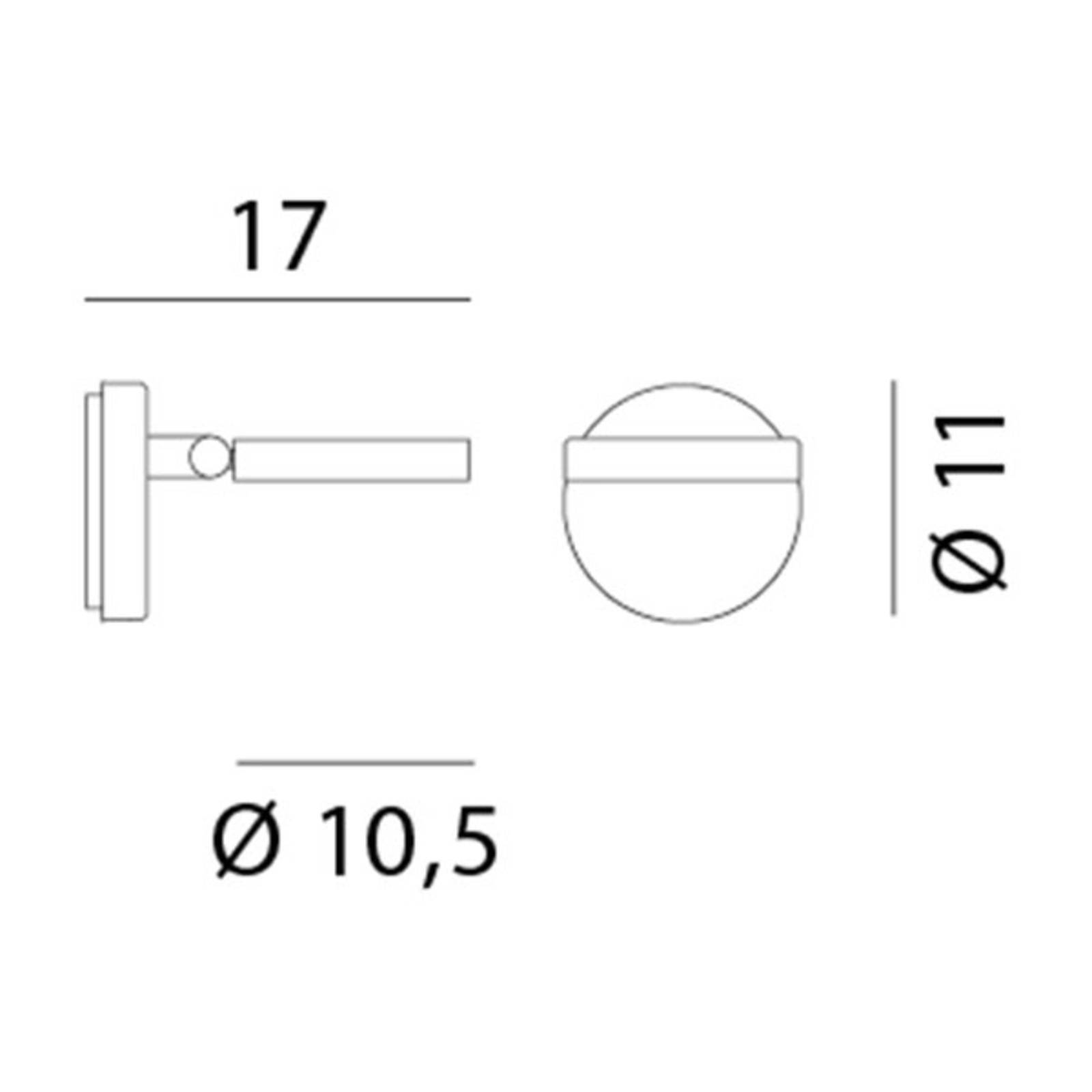 Rotaliana String H0 DTW LED-Wandleuchte schwarz von Rotaliana