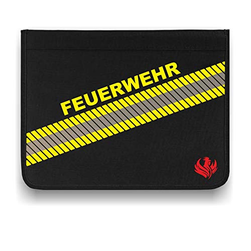 Roter Hahn 112 Hochwertige Feuerwehr 3M Scotchlite Schreibmappe Organizer Konferenzmappe HUPF Design Reflex von Roter Hahn 112