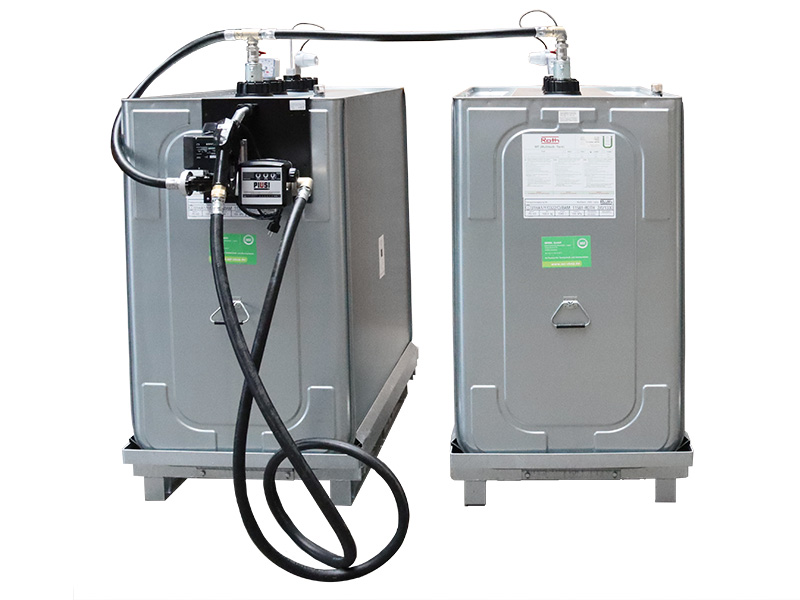 Dieseltankanlage Roth 2.000 oder 3.000 Liter, Lager- und Transportbehälter - Multitech, 56 l / min. - für PKW / 2 x 1000 Liter Tank Dieseltankanlage Roth 2.000 oder 3.000 Liter, Lager- und Transportbehälter - Multitech, 56 l / min. - für PKW / 2 x 1000 Liter Tank von Roth