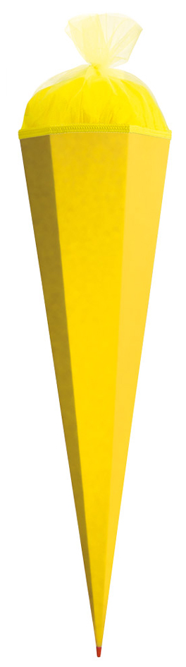 ROTH Bastelschultüte mit Verschluss, 850 mm, gelb von Roth