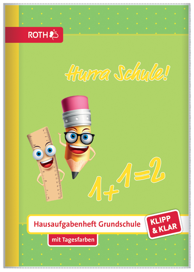 ROTH Hausaufgabenheft Klipp & Klar , Hurra Schule, ROTH Hausaufgabenheft Klipp & Klar , Hurra Schule, von Roth