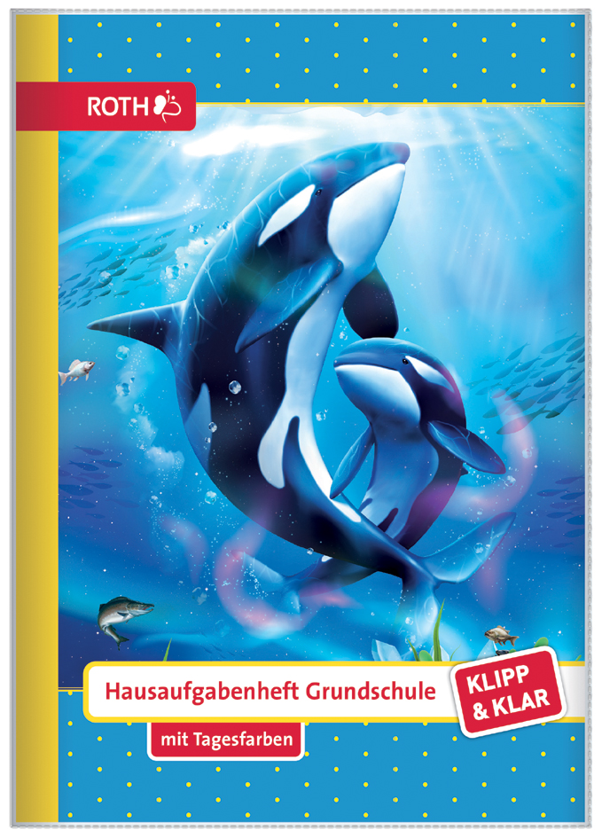 ROTH Hausaufgabenheft Klipp & Klar , Orcas, ROTH Hausaufgabenheft Klipp & Klar , Orcas, von Roth