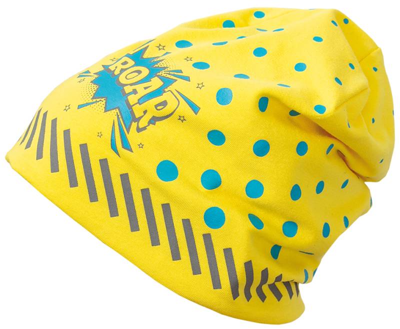 ROTH Kinder-Jersey-Mütze ReflActions , Roar, , gelb von Roth