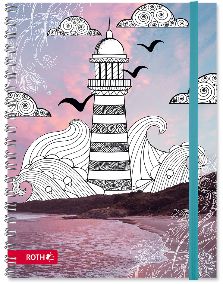 ROTH Schülerkalender Scribble Timer 2.0 , Lighthouse, von Roth