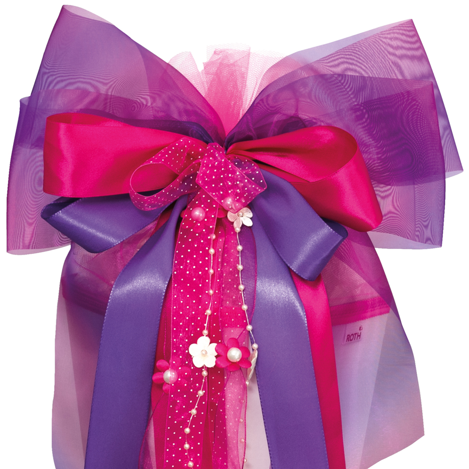 ROTH XXL-Schultütenschleife , Purple Blooming, , lila/pink von Roth