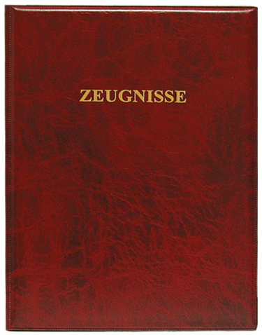 ROTH Zeugnisringbuch, Kunststoff, DIN A4, dunkelrot von Roth