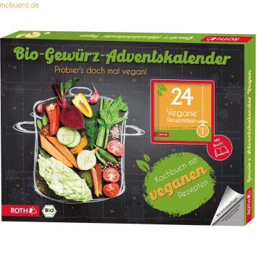 Roth Adventskalender 'Bio-Gewürz-Adventskalender - Vegane Rezepte' bes Roth Adventskalender 'Bio-Gewürz-Adventskalender - Vegane Rezepte' bes von Roth