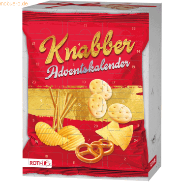 Roth Adventskalender 'Knabber-Adventskalender' gefüllt Roth Adventskalender 'Knabber-Adventskalender' gefüllt von Roth