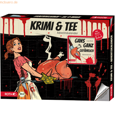Roth Adventskalender 'Krimi und Bio-Tee-Adventskalender' bestückt von Roth