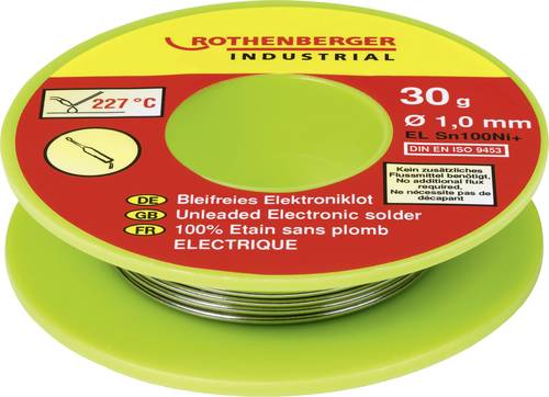 Rothenberger Industrial Bleifreies Elektroniklot 30g Lötzinn, bleifrei von Rothenberger Industrial