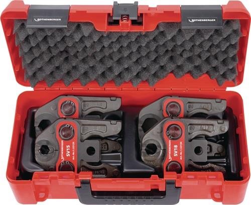 Rothenberger Pressbackenset 32 kN NW 15-18-22-28mm Typ SV Rothenberger Werkzeuge Rothenberger Pressbackenset 32 kN NW 15-18-22-28mm Typ SV Rothenberger Werkzeuge von Rothenberger Werkzeuge
