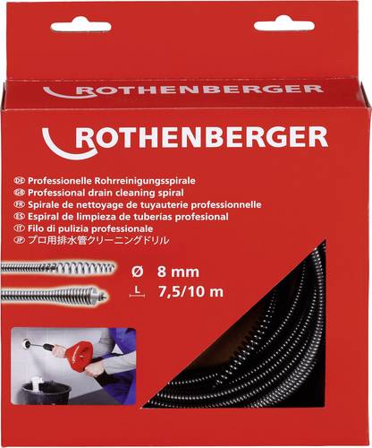 Rothenberger 72412 Rohrreinigungswelle 7.5m Produktabmessung, Ø 8mm von Rothenberger