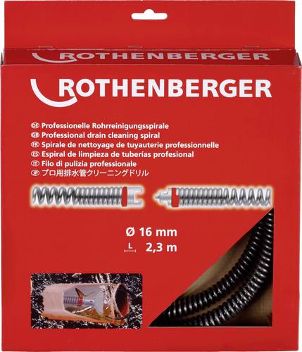 Rothenberger 72433 Rohrreinigungswelle 230cm Produktabmessung, Ø 16mm von Rothenberger