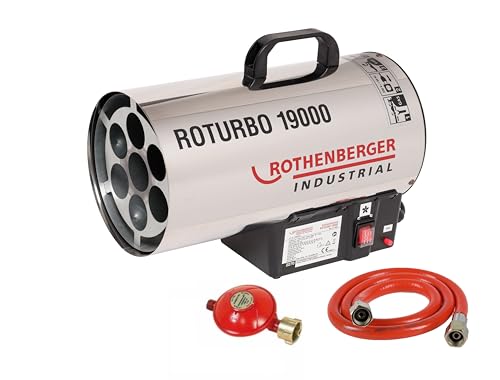 Rothenberger Industrial Gas Heiz Kanone/Gebläse RoTurbo 19000 inkl. Piezo-Zündung | Schlauch 1 m und Regler 300mbar | 18,2 kW | Thermosicherung | wettergeschützter Außenbereich | 1500000051 Rothenberger Industrial Gas Heiz Kanone/Gebläse RoTurbo 19000 inkl. Piezo-Zündung | Schlauch 1 m und Regler 300mbar | 18,2 kW | Thermosicherung | wettergeschützter Außenbereich | 1500000051 von Rothenberger