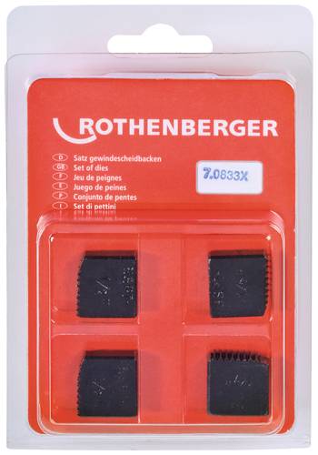 Rothenberger SC Schneidbacken, BSPT R, 1/2 , 4St. 070833X von Rothenberger