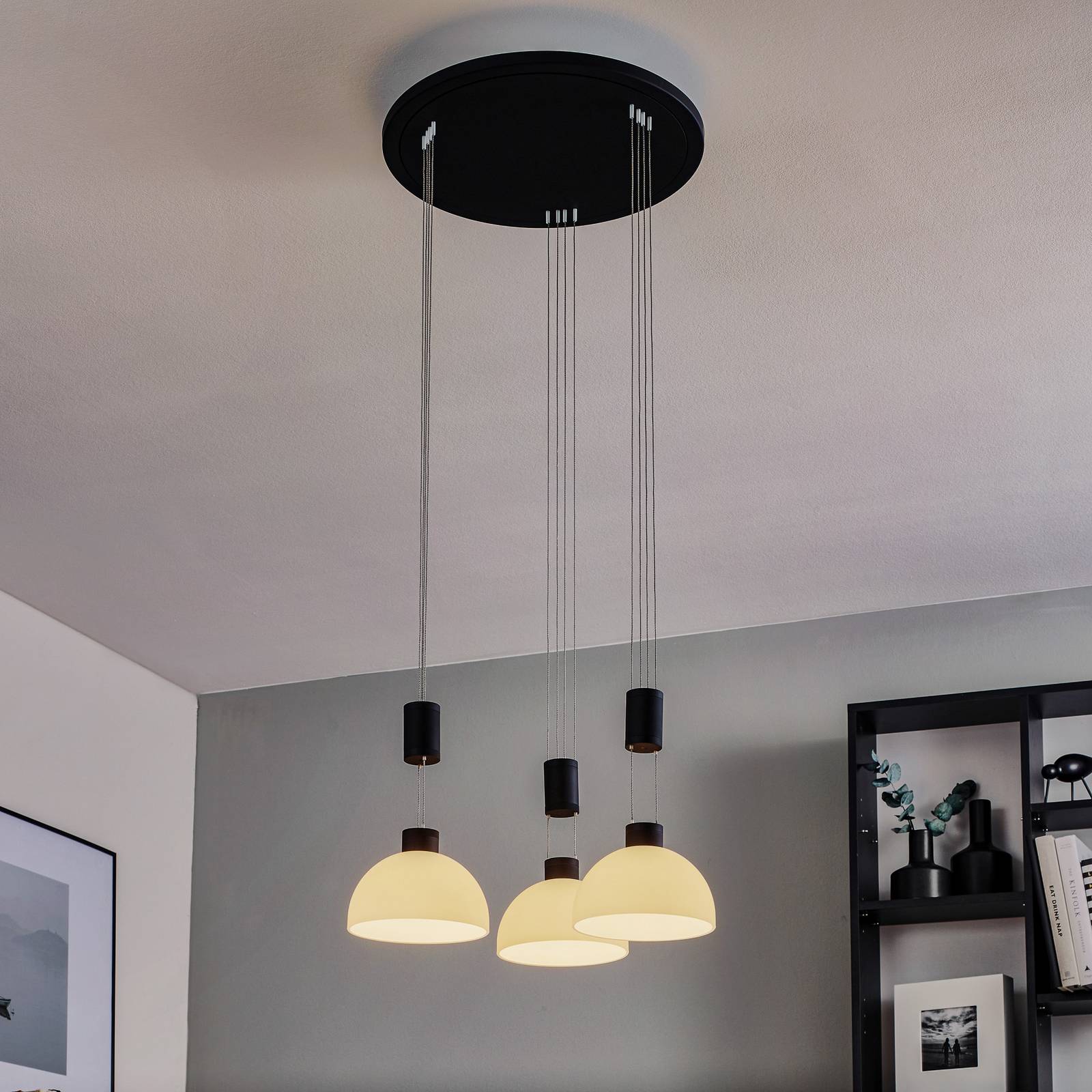 Rothfels Laurena LED-Hängelampe 3-fl. rund schwarz Rothfels Laurena LED-Hängelampe 3-fl. rund schwarz von Rothfels