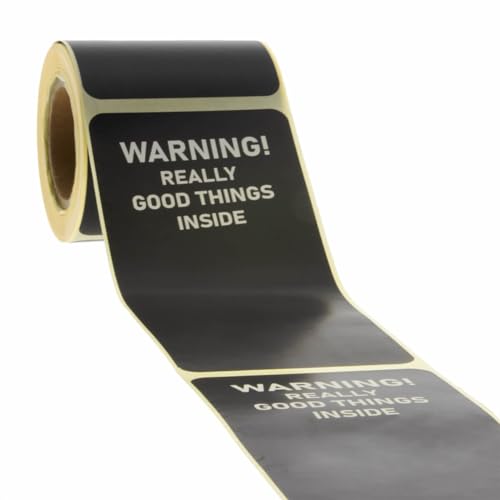 100x Verschlussetiketten 'Warning! Really Good Things Inside' - Sticker - Verschlussetiketten - Siegel Aufkleber - Etiketten 100x Verschlussetiketten 'Warning! Really Good Things Inside' - Sticker - Verschlussetiketten - Siegel Aufkleber - Etiketten von Rotim.nl