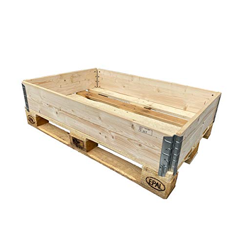 Holzaufsatzrahmen | 4 Scharniere 2 Bretter | 1200x800x200mm EPAL Größe von Rotom