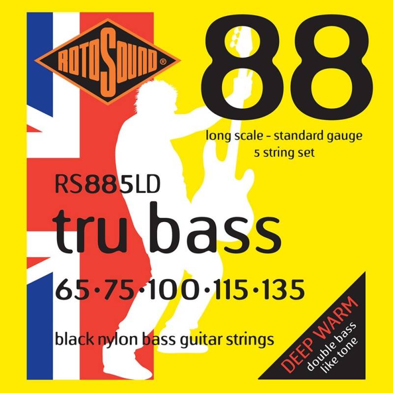 Rotosound 885LD Tru Bass 88 Saiten für Bassgitarren, 65 - 135 Long Scale von Rotosound