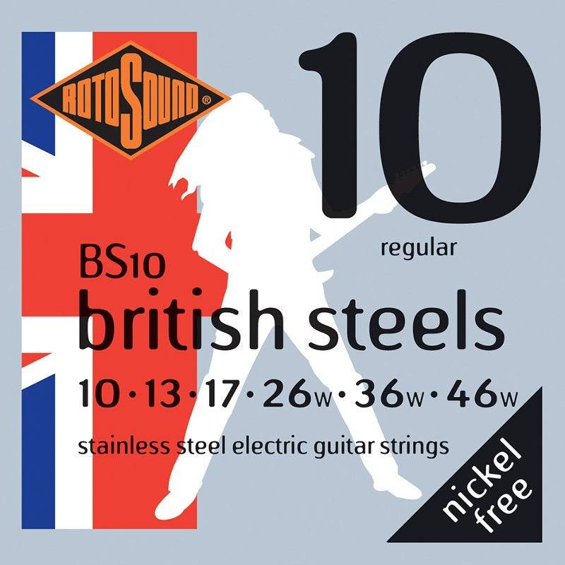 Rotosound BS10 British Steels Set E-Gitarren Saitensatz 010-046w von Rotosound