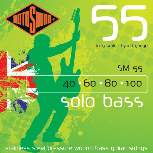 Rotosound Edelstahlsaiten für E-Bass, gewalzte Wicklung, Standardstärke 40 60 80 100 Rotosound Edelstahlsaiten für E-Bass, gewalzte Wicklung, Standardstärke 40 60 80 100 von Rotosound