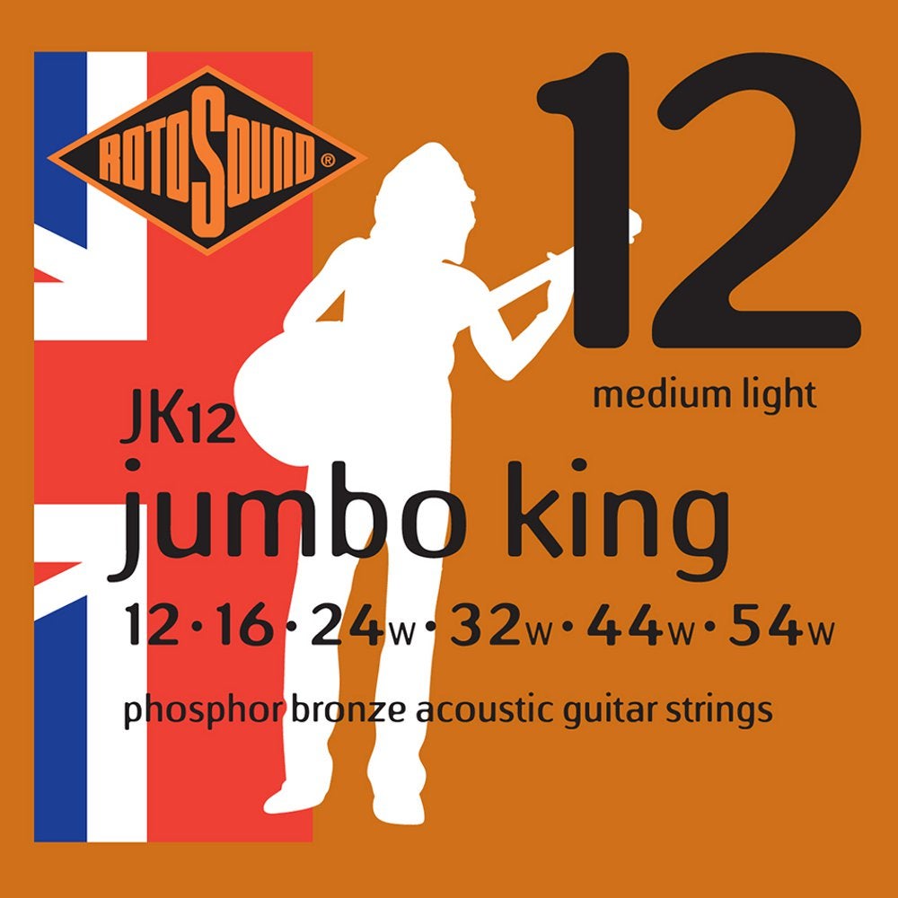 Rotosound JK12 Jumbo King Set Konzertgitarrensaiten 012 - 054 Rotosound JK12 Jumbo King Set Konzertgitarrensaiten 012 - 054 von Rotosound