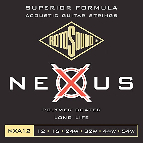 Rotosound NXA Nexus coated Akustikgitarre Satz Medium Light 12-54 NXA12 von Rotosound