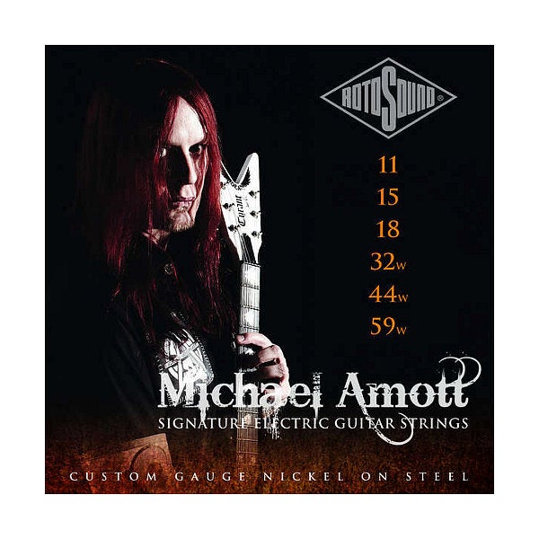 Rotosound MAS11 Michael Amott Saitensatz für E-Gitarren .011 - .059 von Rotosound