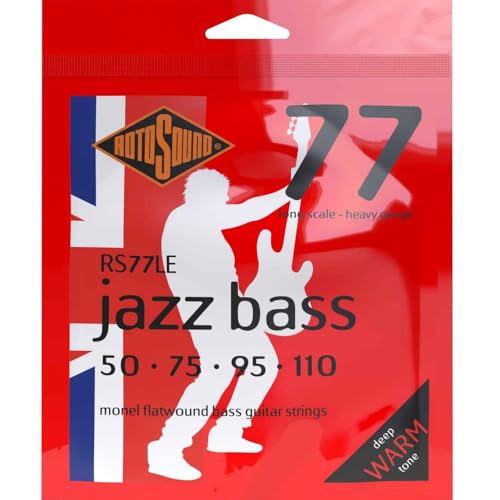 Rotosound Monel Saiten für E-Bass, Flachdraht, Stärke Heavy 50 75 95 110 von Rotosound