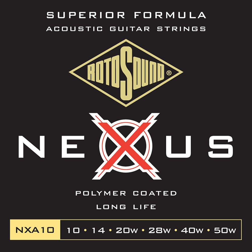 Rotosound NXA10 Nexus Acoustic Set Gitarrensaiten 010 - 050 von Rotosound