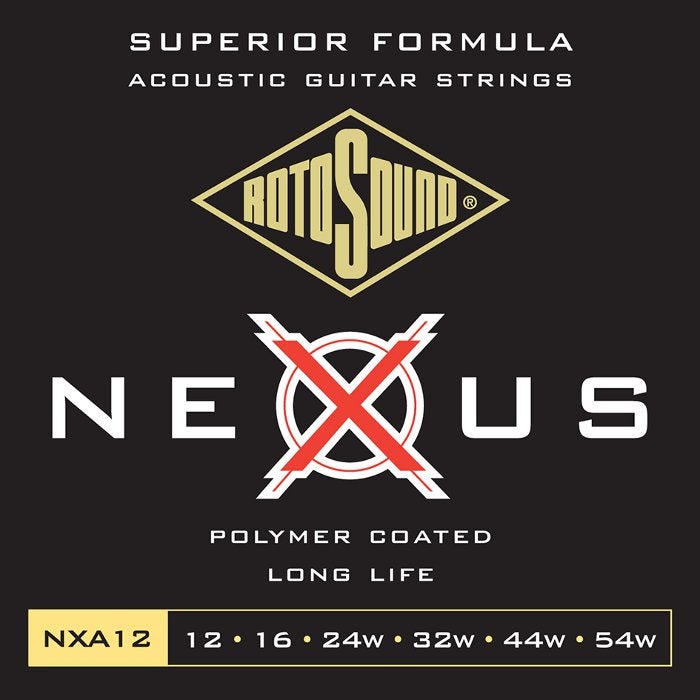 Rotosound Nexus NXA 12 Saitensatz f. Westerngitarre .012-054w Rotosound Nexus NXA 12 Saitensatz f. Westerngitarre .012-054w von Rotosound