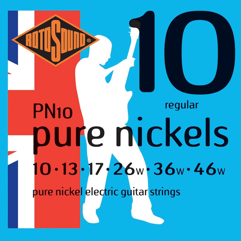 Rotosound PN10 Pure Nickels Saitenset für E-Gitarre 010-046 Rotosound PN10 Pure Nickels Saitenset für E-Gitarre 010-046 von Rotosound