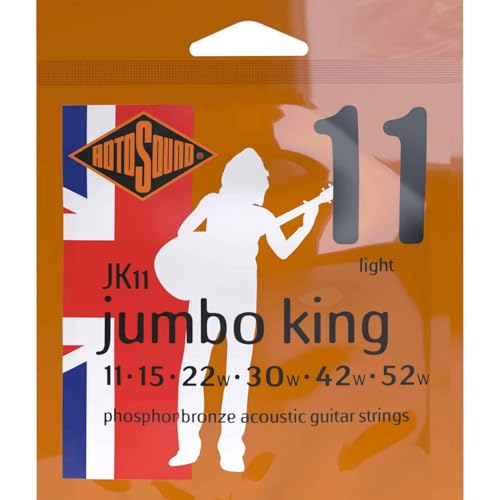 Rotosound Phosphor-Bronze Saiten für Akustikgitarren, Stärke Light 11 15 22 30 42 52 Rotosound Phosphor-Bronze Saiten für Akustikgitarren, Stärke Light 11 15 22 30 42 52 von Rotosound