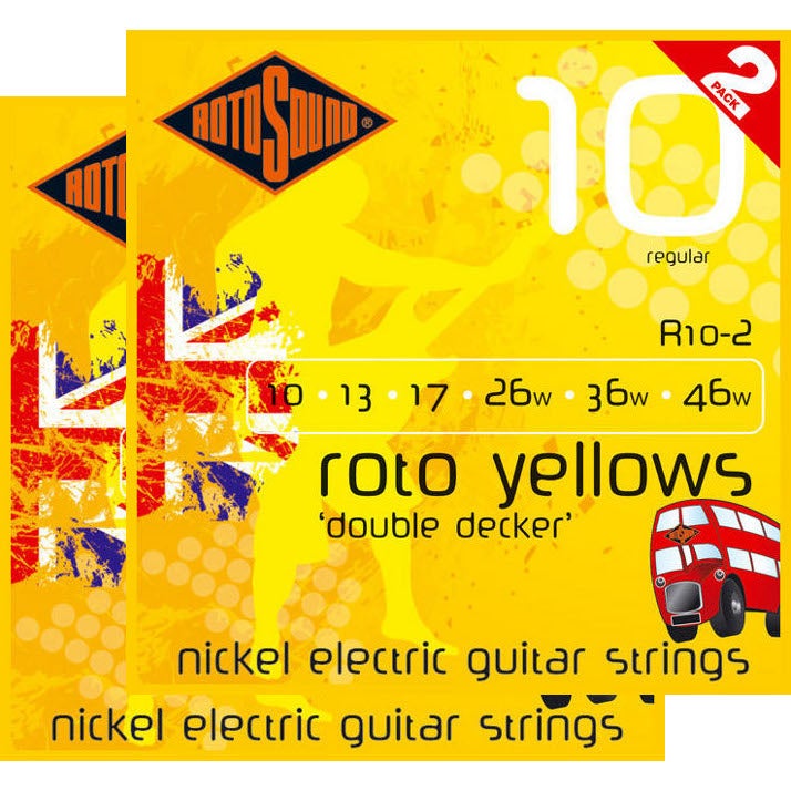 Rotosound R10-2 2 x Saitensatz f. E-Gitarre 010-.046 Rotosound R10-2 2 x Saitensatz f. E-Gitarre 010-.046 von Rotosound