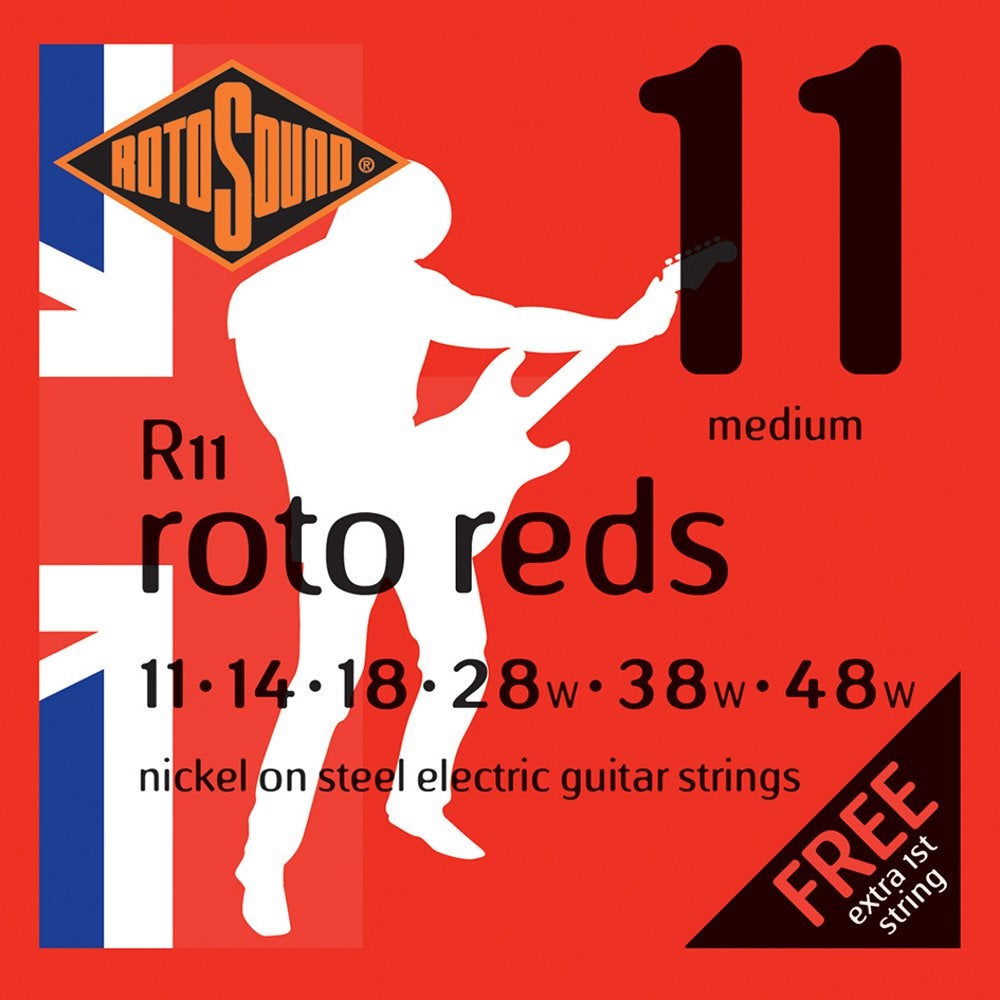Rotosound R11 Roto Reds E-Gitarrensaiten Set, 011 - 048 Rotosound R11 Roto Reds E-Gitarrensaiten Set, 011 - 048 von Rotosound