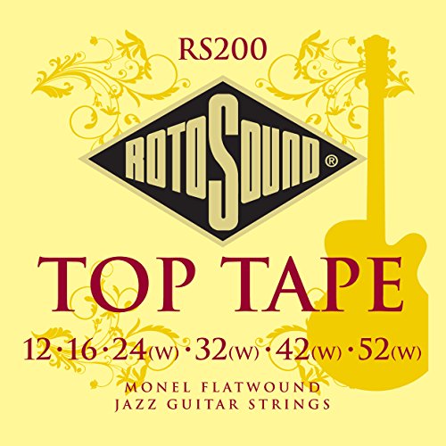 Rotosound RS200 Jazz Gitarren Saiten Monel Flatwound 12-52 von Rotosound