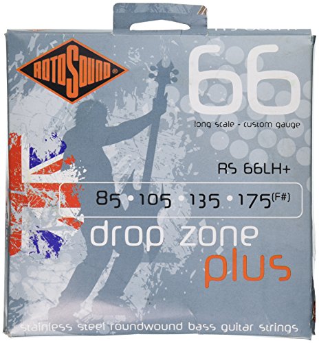 Rotosound RS66LH+ Drop Zone PLUS Swing Bass 66 Stainless Steel Round von Rotosound