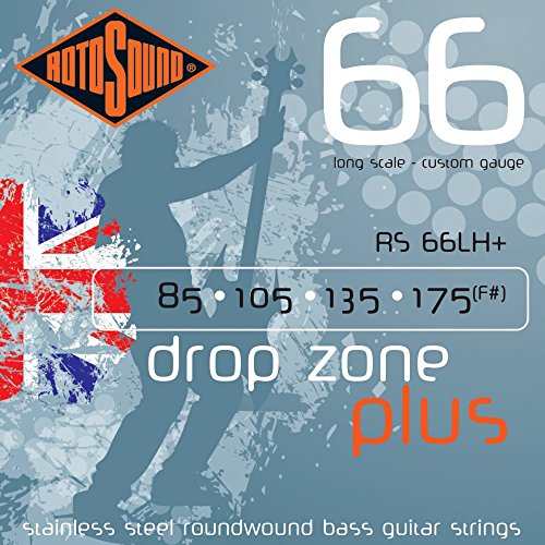 Rotosound RS66LH+ Drop Zone PLUS Swing Bass 66 Stainless Steel Round von Rotosound