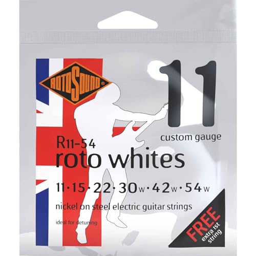 Rotosound R Roto E-Gitarre vernickelt Satz Custom gauge 11-54 R11-54 von Rotosound