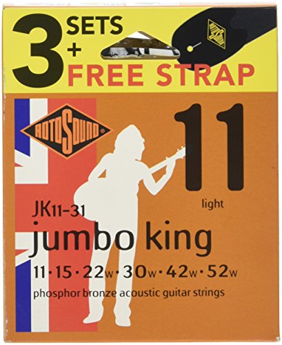 Value Pack JK11 + Gurt bestehend aus 3 Satz ROJK11 von Rotosound