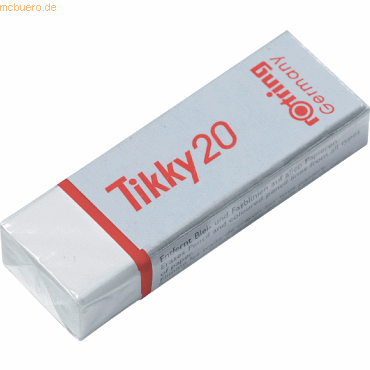 20 x Rotring Radierer Tikky 20 65x21x11mm weiß 20 x Rotring Radierer Tikky 20 65x21x11mm weiß von Rotring