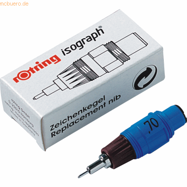 Rotring Zeichenkegel Isograph 0.50mm braun von Rotring