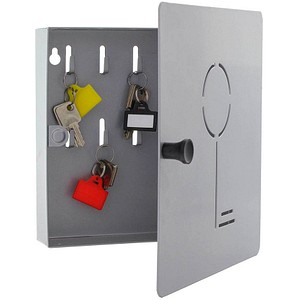 ROTTNER Key Collect 10 Schlüsselkasten silber mit 10 Haken von Rottner