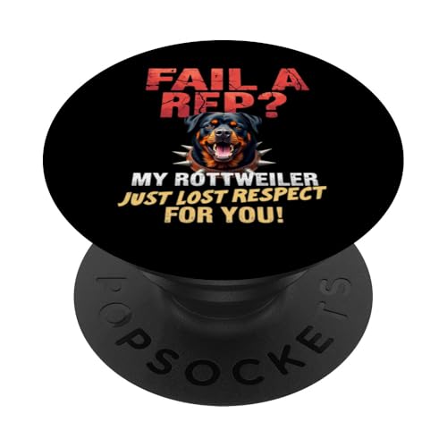 Lustiges Geschenk für Rottweiler-Hundebesitzer PopSockets Klebender PopGrip von Rottweiler Fun Designs