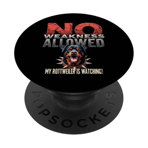 Lustiges Geschenk für Rottweiler-Hundebesitzer PopSockets Klebender PopGrip von Rottweiler Fun Designs