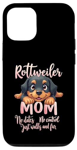 Lustiges Rottweiler Mom Dog Rottie Mama Humor Zitat Hülle für iPhone 12/12 Pro von Rottweiler Fun Designs