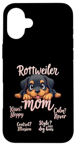 Lustiges Rottweiler Mom Dog Rottie Mama Humor Zitat Hülle für iPhone 16 Plus von Rottweiler Fun Designs