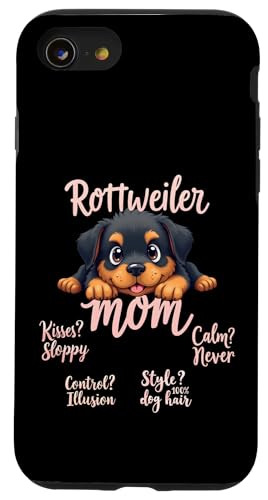 Lustiges Rottweiler Mom Dog Rottie Mama Humor Zitat Hülle für iPhone SE (2020) / 7 / 8 von Rottweiler Fun Designs