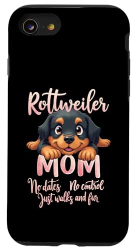 Lustiges Rottweiler Mom Dog Rottie Mama Humor Zitat Hülle für iPhone SE (2020) / 7 / 8 von Rottweiler Fun Designs