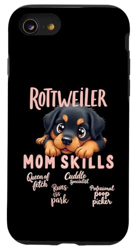 Lustiges Rottweiler Mom Dog Rottie Mama Humor Zitat Hülle für iPhone SE (2020) / 7 / 8 von Rottweiler Fun Designs